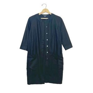 COS | Black Lightweight Button Up Jacket